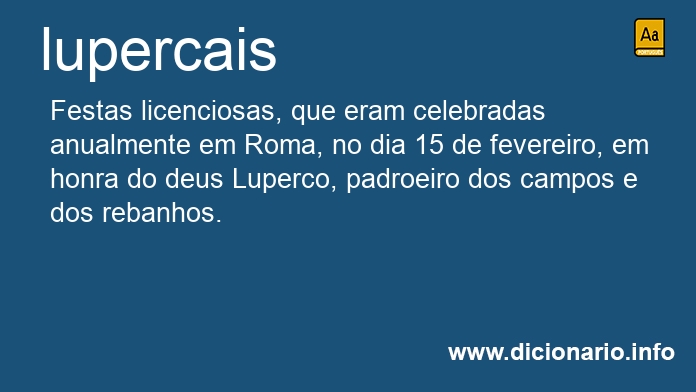 Significado de lupercais