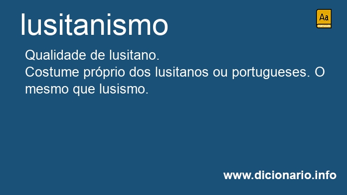 Significado de lusitanismos