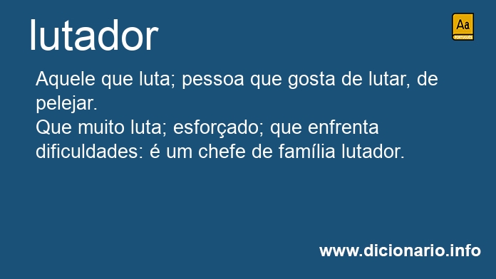 Significado de lutador