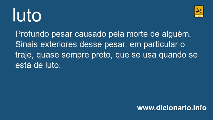 Significado de lutos
