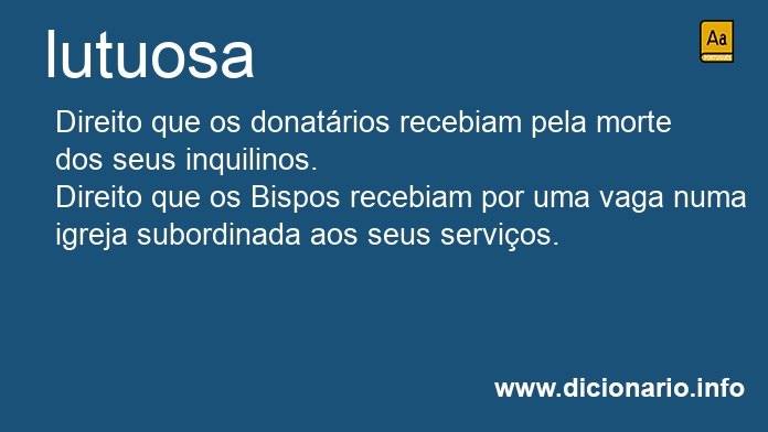 Significado de lutuosa