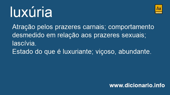 Significado de luxria