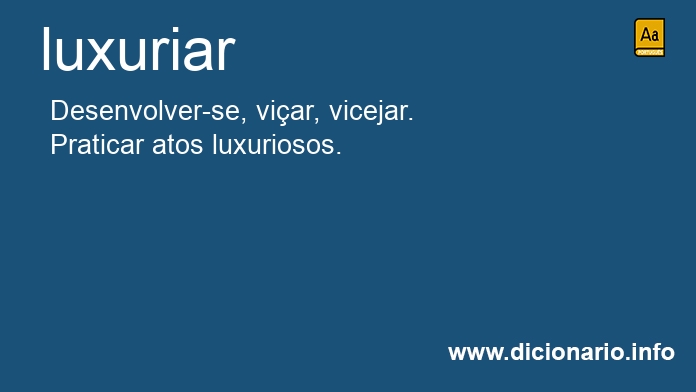 Significado de luxurio