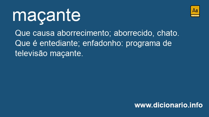 Significado de maante