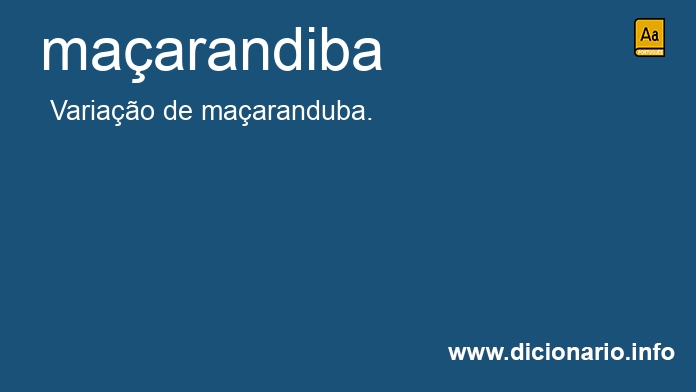 Significado de maarandiba