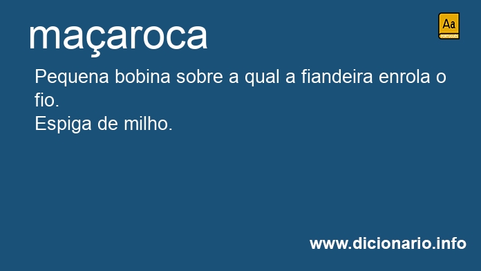 Significado de maaroca