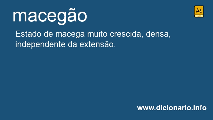 Significado de macego