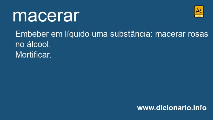 Significado de macerou