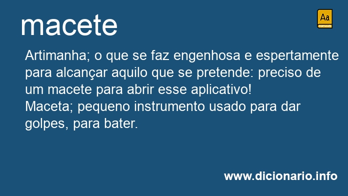 Significado de macete