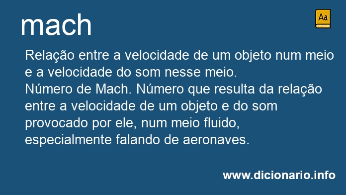 Significado de mach