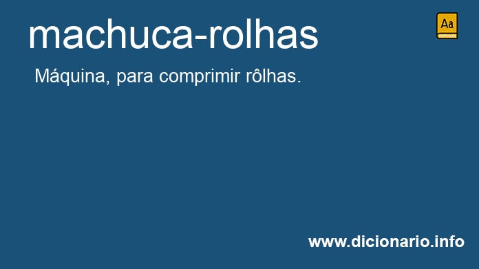 Significado de machuca-rolhas