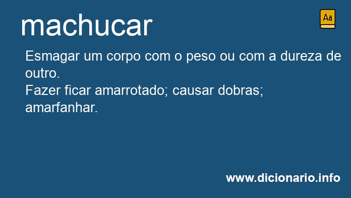 Significado de machucai