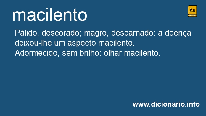 Significado de macilento