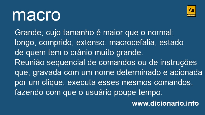 Significado de macro