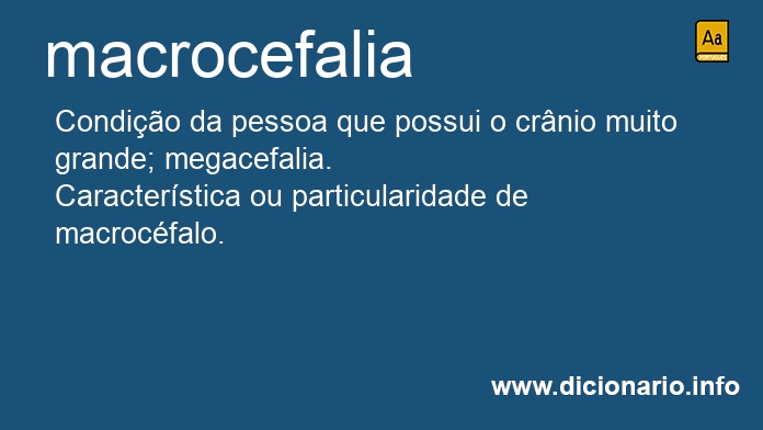 Significado de macrocefalia