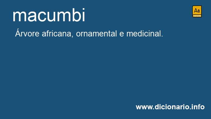 Significado de macumbi