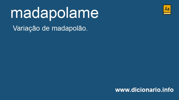 Significado de madapolame