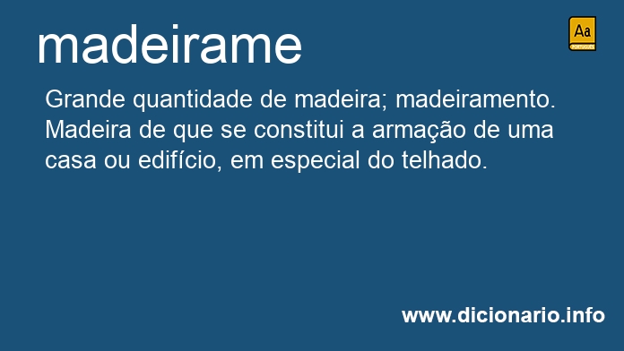 Significado de madeirame
