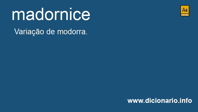 Significado de madornice