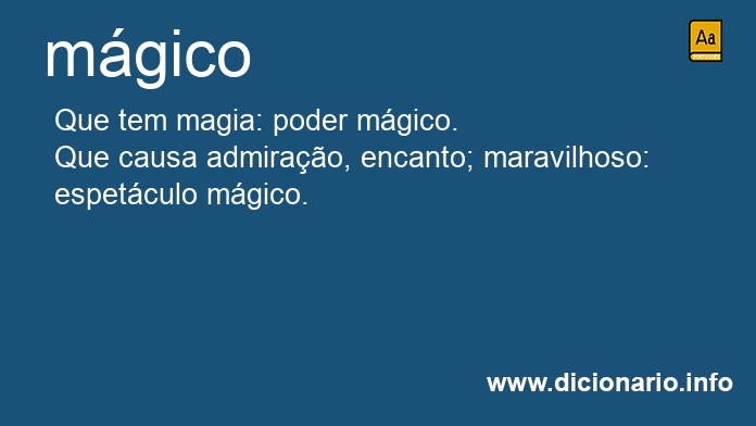 Significado de mgico