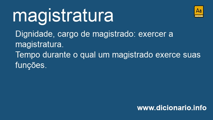 Significado de magistraturas