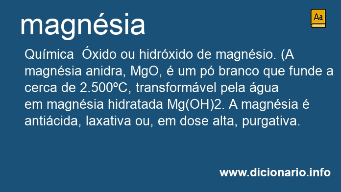 Significado de magnsia