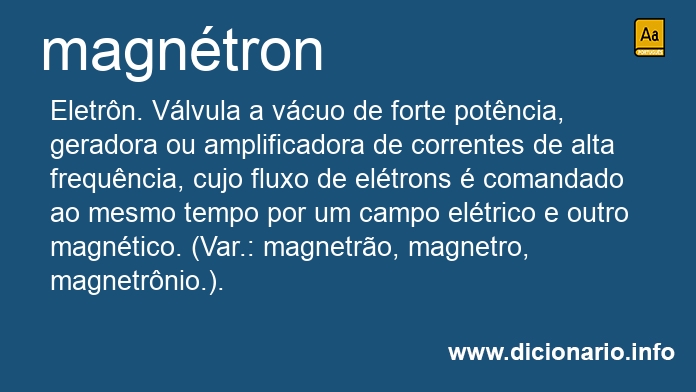 Significado de magntron