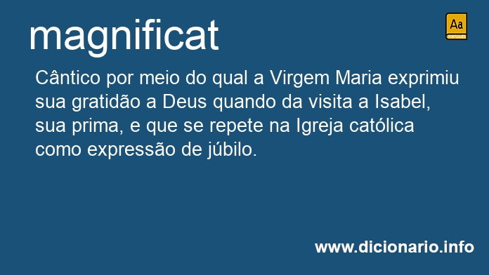 Significado de magnificat