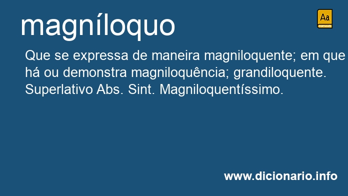 Significado de magnloqua