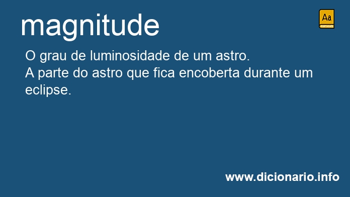 Significado de magnitude