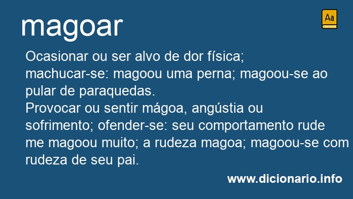 Significado de magoa