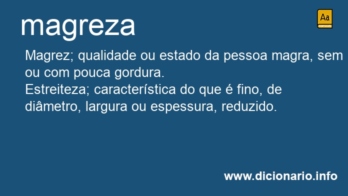 Significado de magreza