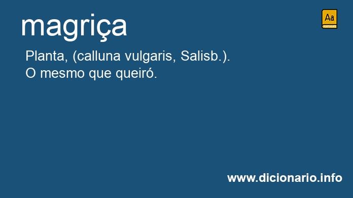 Significado de magria