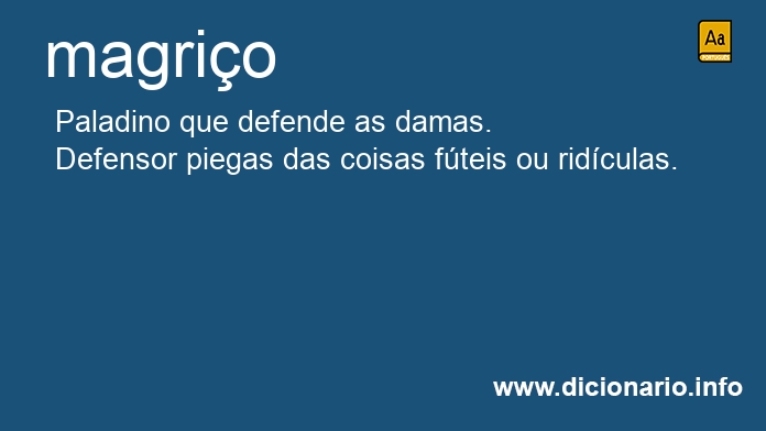 Significado de magrio