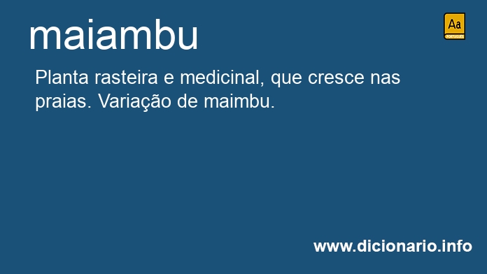 Significado de maiambu