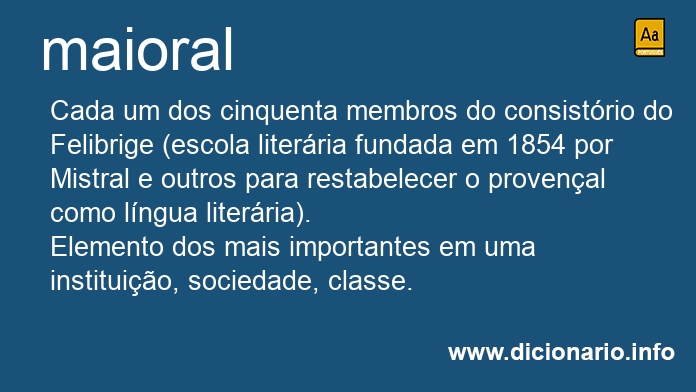 Significado de maiorais