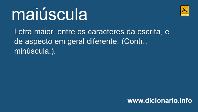 Significado de maisculas