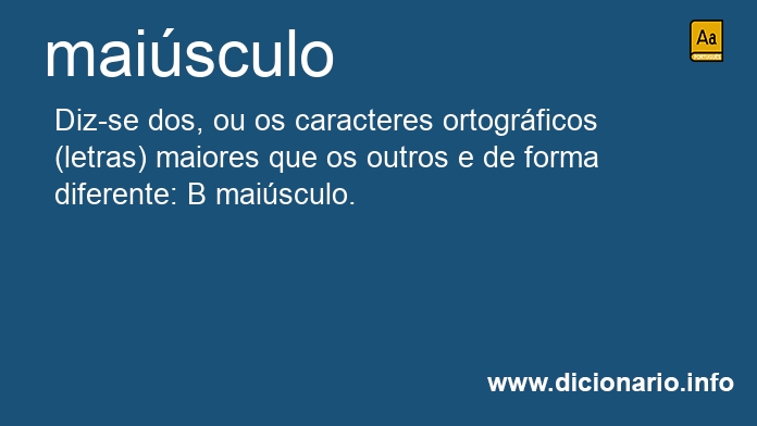 Significado de maisculos