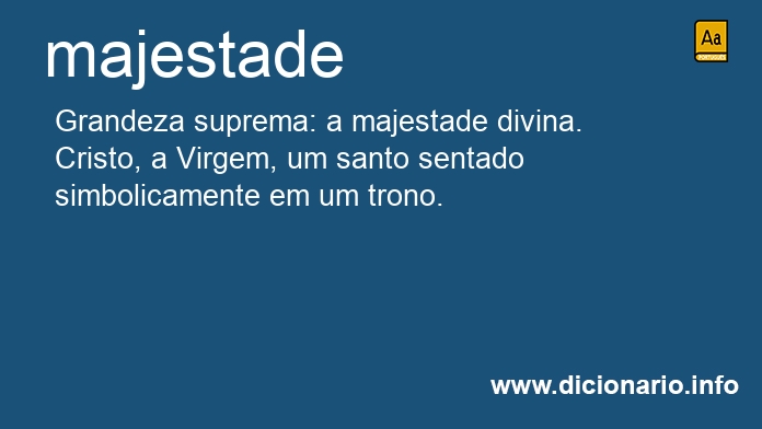 Significado de majestade