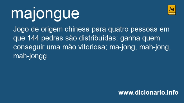 Significado de majongue