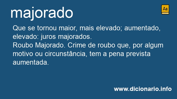 Significado de majorado