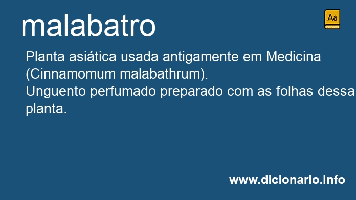 Significado de malabatro