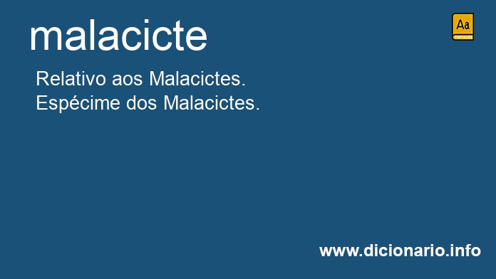 Significado de malacictes