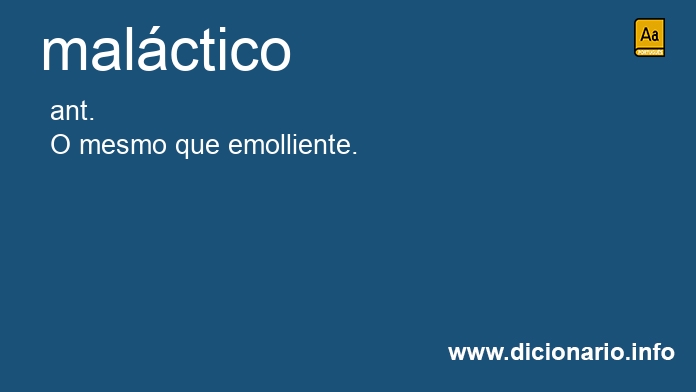 Significado de malctico