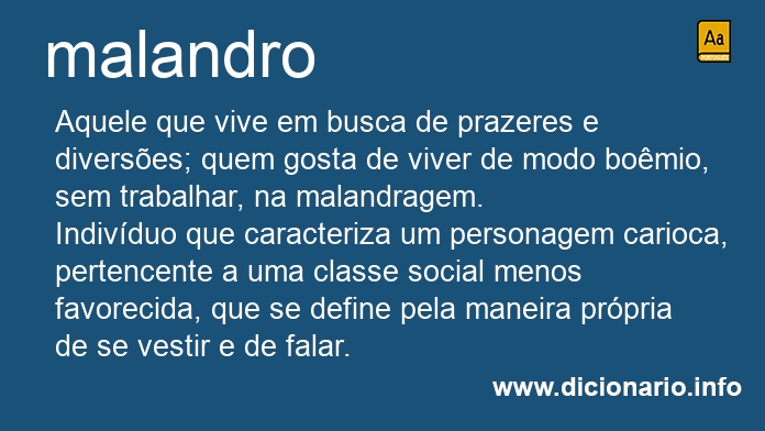 Significado de malandro