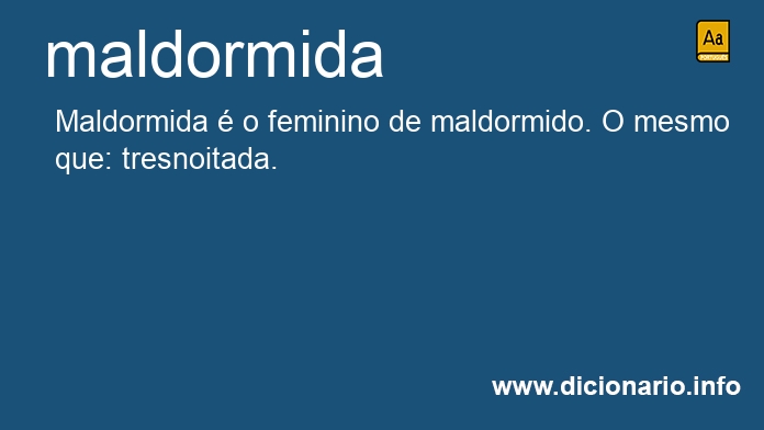 Significado de maldormida