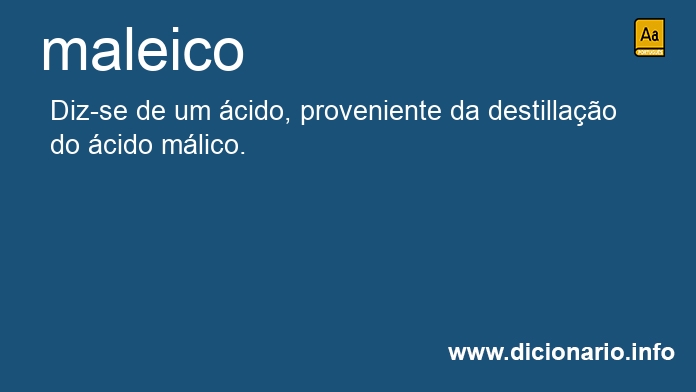 Significado de maleicos