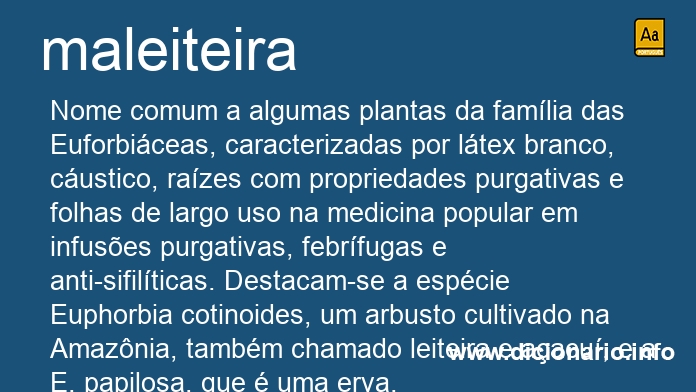 Significado de maleiteira
