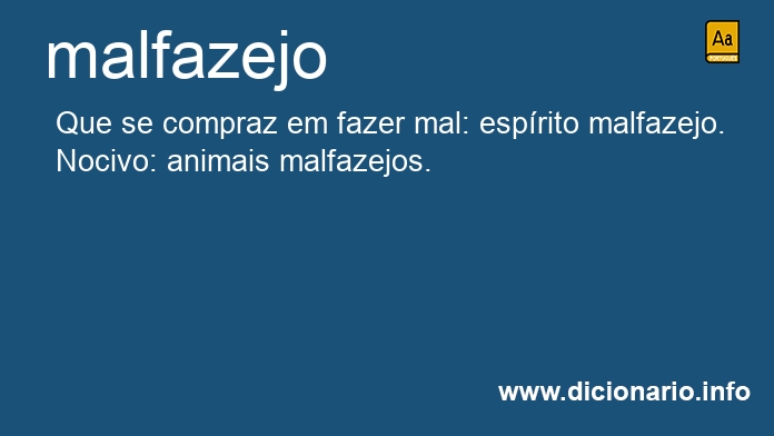 Significado de malfazeja