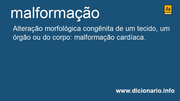 Significado de malformao